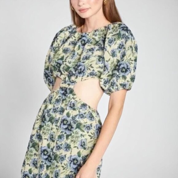 NWT En Saison Passion Cut Out Jacquard Mini Dress - Picture 3 of 6